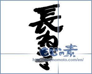 Japanese calligraphy "長ねぎ" [16722]