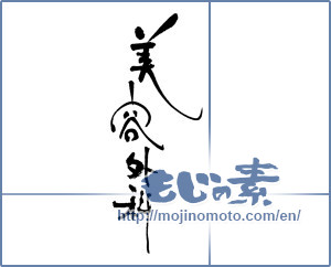 Japanese calligraphy "美容外科" [17878]