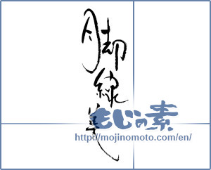 Japanese calligraphy "脚線美" [17910]