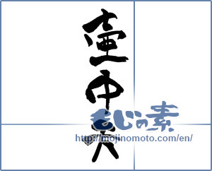 Japanese calligraphy "壺中天" [18000]