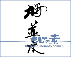 Japanese calligraphy "桜並木" [18444]