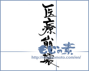 Japanese calligraphy "医療崩壊" [18835]