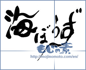 Japanese calligraphy "海ぼうず" [19268]