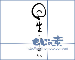Japanese calligraphy "星占い" [19319]