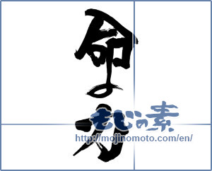 Japanese calligraphy "命の力" [19616]