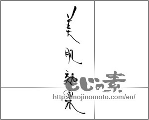 Japanese calligraphy "美肌効果" [21672]