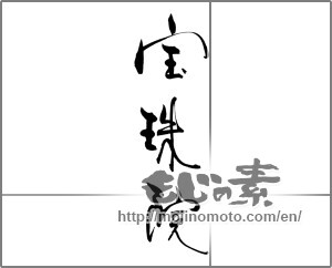 Japanese calligraphy "宝珠院" [21969]