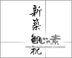 Japanese calligraphy "新築御祝" [23287]