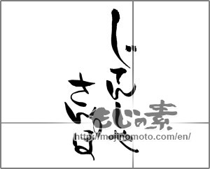 Japanese calligraphy "じてんしゃさんぽ" [24254]