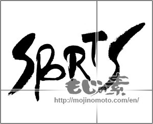 Japanese calligraphy "SPORTS" [24700]