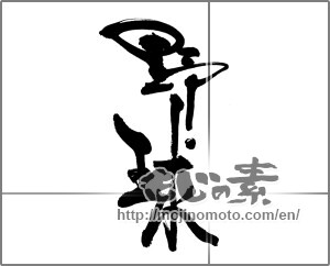 Japanese calligraphy "野球 (baseball)" [24916]