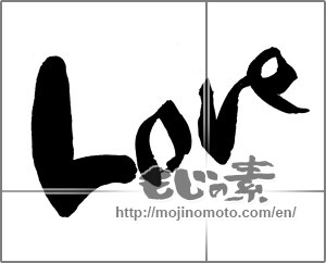 Japanese calligraphy "Ｌove" [25129]