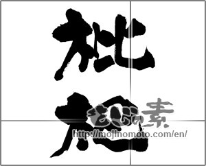 Japanese calligraphy "枇杷 (loquatloquat)" [26516]