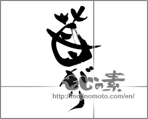 Japanese calligraphy "苺がり" [27225]