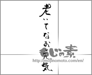 Japanese calligraphy "老いてなお元気" [28966]