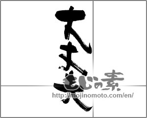 Japanese calligraphy "大丈夫 (all right)" [29805]