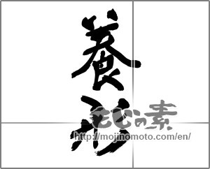 Japanese calligraphy "養形" [30205]