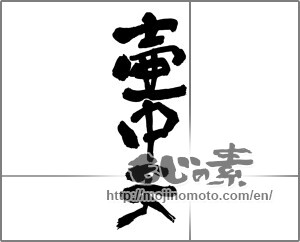Japanese calligraphy "壺中天" [30346]