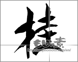 Japanese calligraphy "桂" [31170]