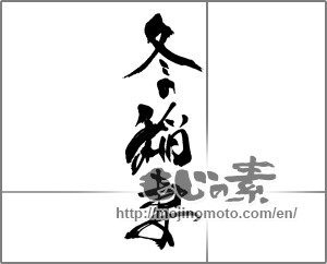 Japanese calligraphy "冬の稲妻" [31740]