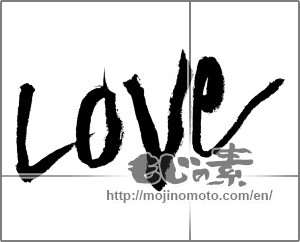 Japanese calligraphy "LOVE" [19004]