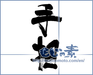 Japanese calligraphy "手相 (palm reading)" [6650]