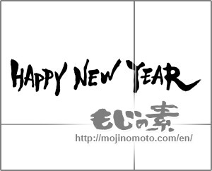 Japanese calligraphy "HAPPY NEW YEAR" [31086]
