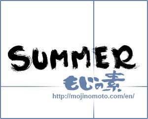 Japanese calligraphy "SUMMER" [761]