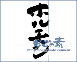 Japanese calligraphy "ホルモン (Hormone)" [19628]