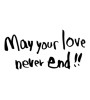 May your love never end!!（素材番号:3260）