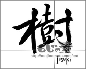 Japanese calligraphy "樹" [21194]