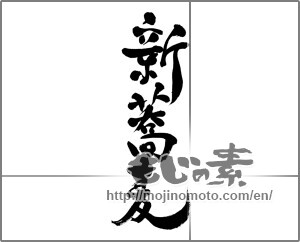Japanese calligraphy "新蕎麦" [23464]