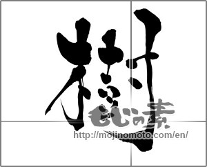 Japanese calligraphy "樹" [26841]