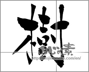Japanese calligraphy "樹" [29844]