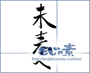 Japanese calligraphy "未来へ (To the future)" [11236]