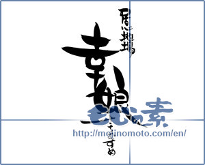 Japanese calligraphy "居心地場 幸娘 さちむすめ" [9935]
