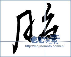 Japanese calligraphy "胎 (Fetal)" [2533]