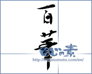 Japanese calligraphy "百華 (Momoka [person's name])" [4075]