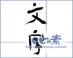 Japanese calligraphy "文字 (letter)" [4741]