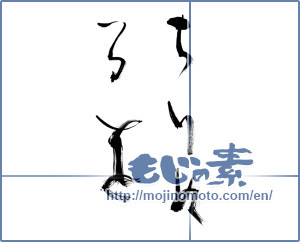 Japanese calligraphy "ちりぬるを" [12409]