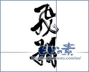 Japanese calligraphy "飛翔 (flight)" [17243]