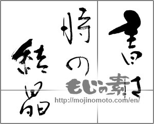 Japanese calligraphy "書は時の結晶" [20976]
