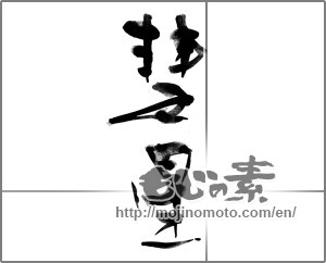 Japanese calligraphy "彗星" [22782]