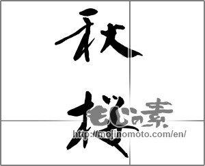 Japanese calligraphy "秋桜 (cosmos)" [23255]