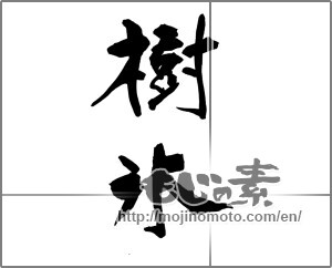Japanese calligraphy "樹氷" [26662]