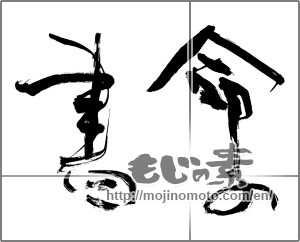 Japanese calligraphy "命の書" [28915]