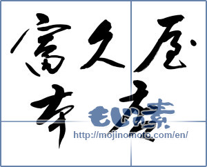 Japanese calligraphy "富久屋本店" [9677]