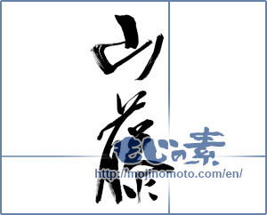 Japanese calligraphy "山藤" [9780]