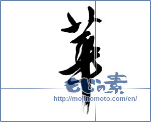 Japanese calligraphy "華 (splendor)" [9820]